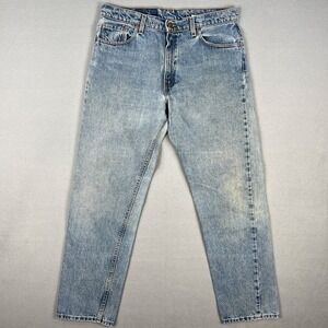 VTG Levis 555‎ Jeans Womans 13 Medium Guys Fit Straight Leg 1990s Distressed USA